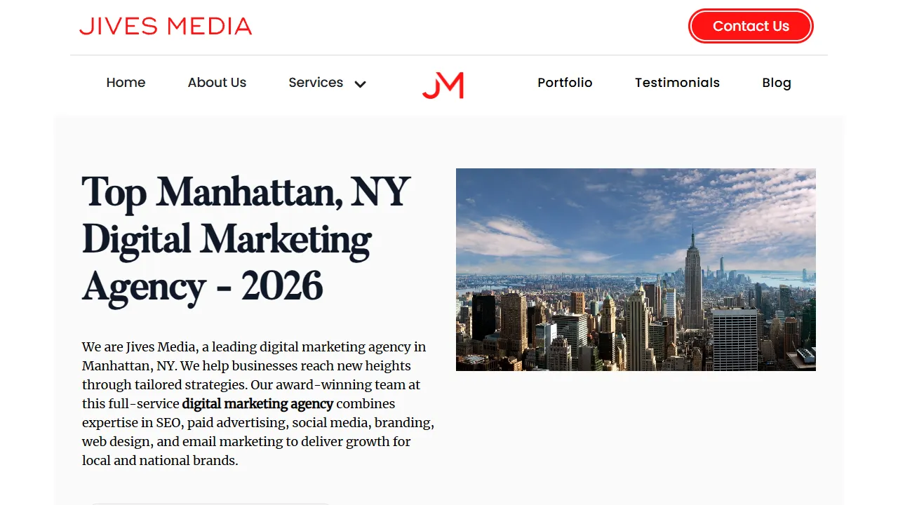 Screenshot of Jives Media