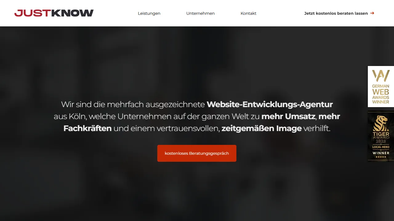 Screenshot of JUST KNOW