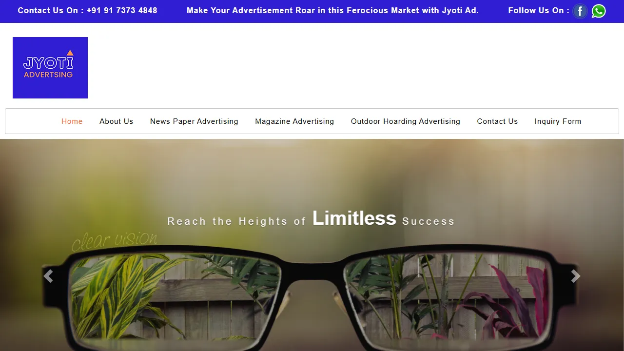 Screenshot of jyoti Advertising