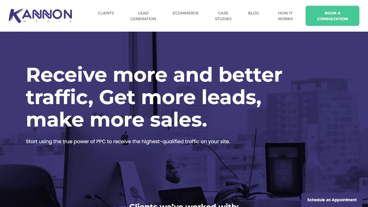 Screenshot of Kannon Media