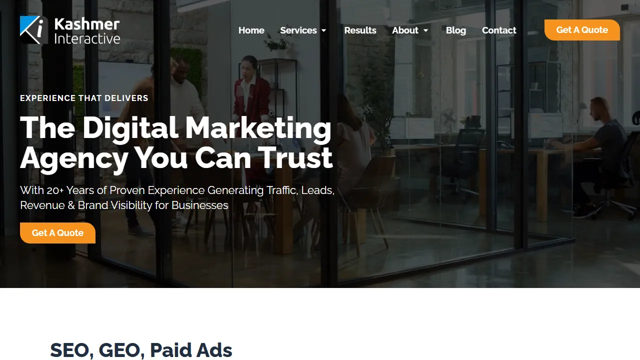 Screenshot of Kashmer Interactive