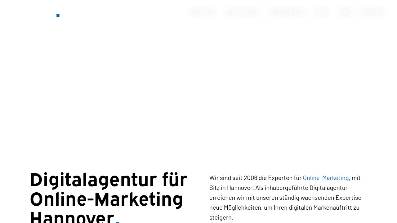 Screenshot of kenmedia Digitalagentur