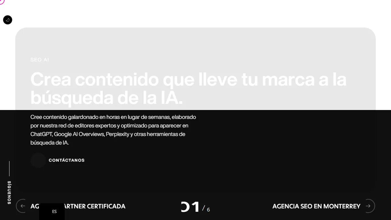 Screenshot of Keycode | Agencia SEO Monterrey