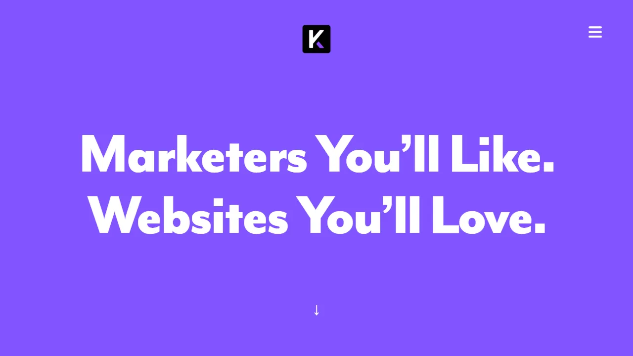 Screenshot of Kicks Digital Marketing