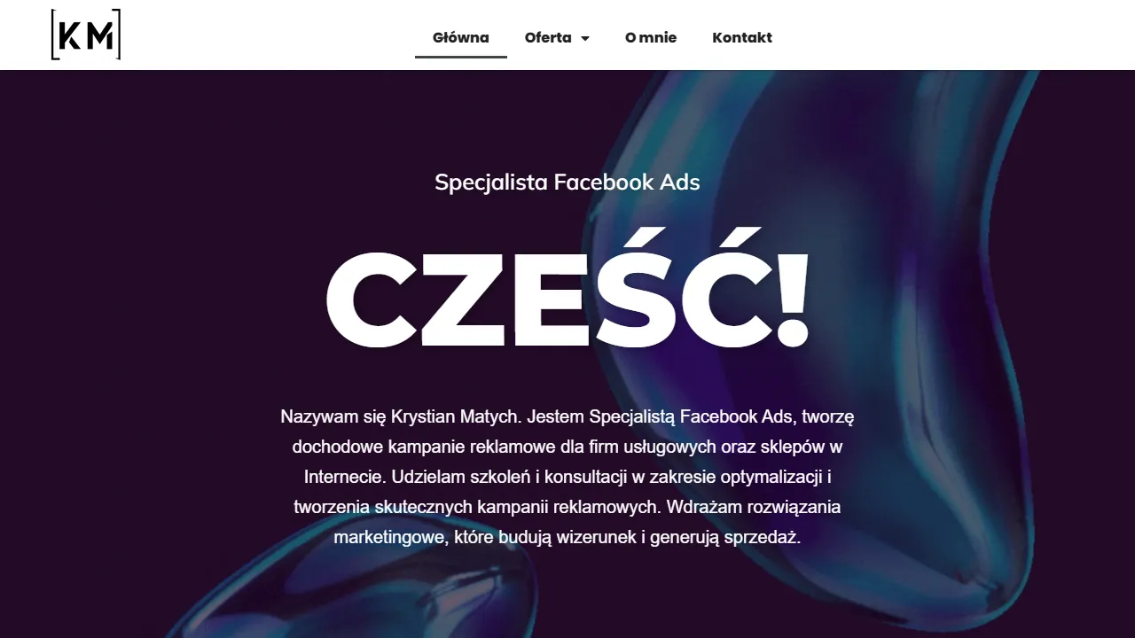 Screenshot of KM Digital Reklama w Social Mediach - Gdynia Gdańsk Trójmiasto