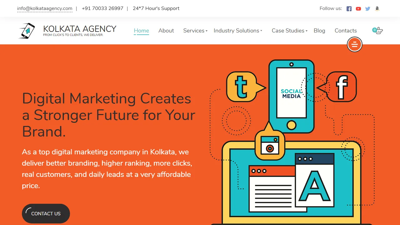 Screenshot of ✅KOLKATA AGENCY - Best Digital Marketing Company | SEO Agency in Kolkata | Google My Business (GMB) | Website Design Company