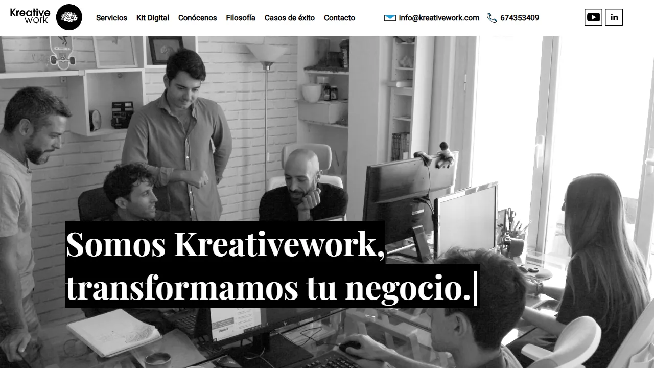 Screenshot of KreativeWork