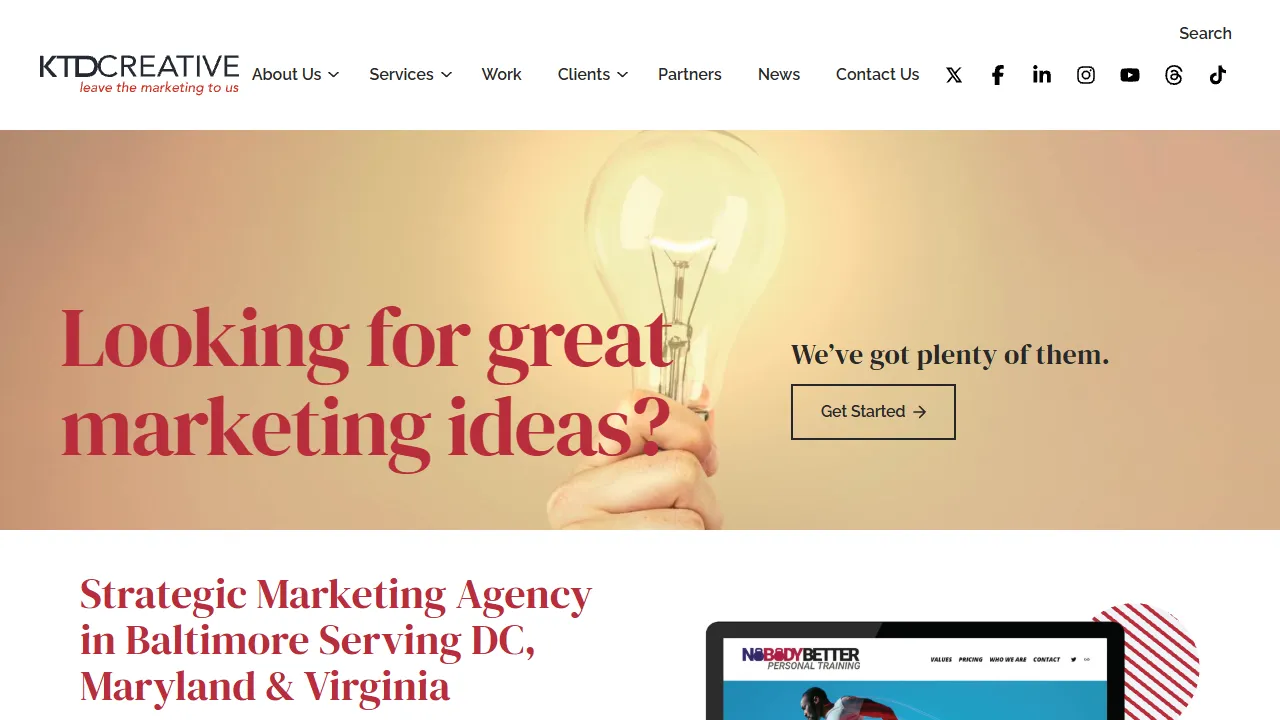 Screenshot of KTD Creative