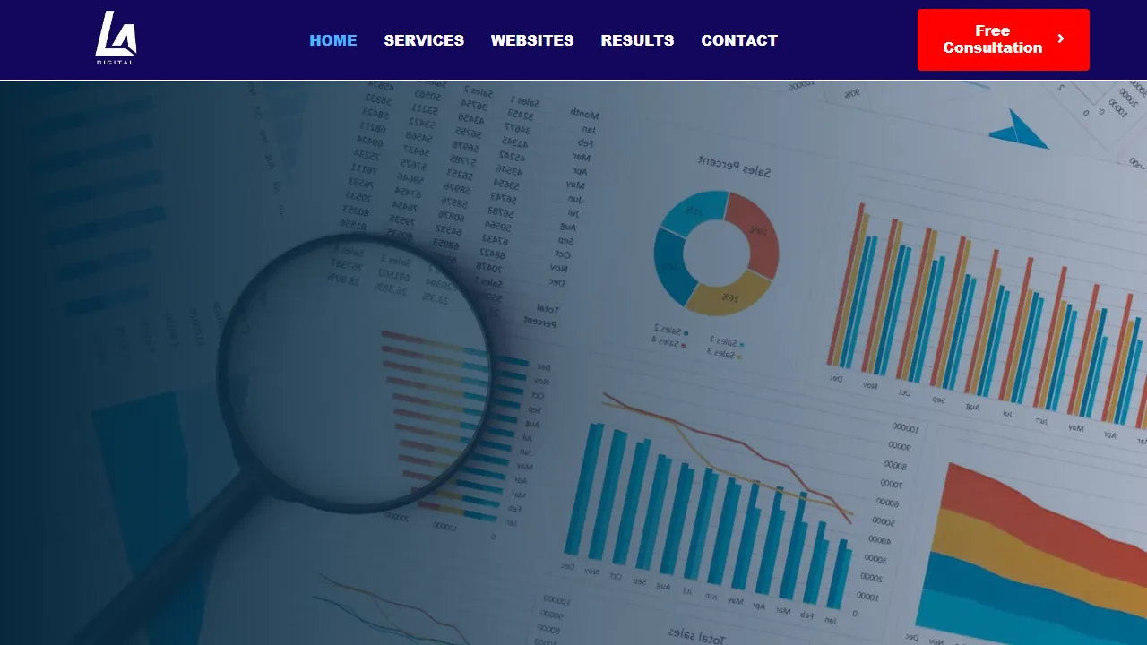 Screenshot of LA Digital Marketing | Digital Marketing Edinburgh