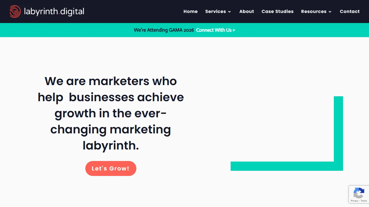 Screenshot of labyrinth digital