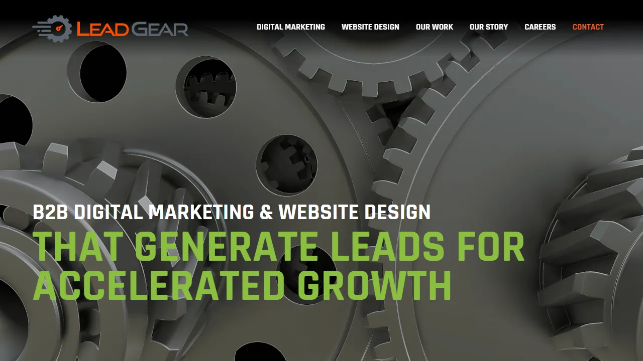 Screenshot of Lead Gear Digital Marketing