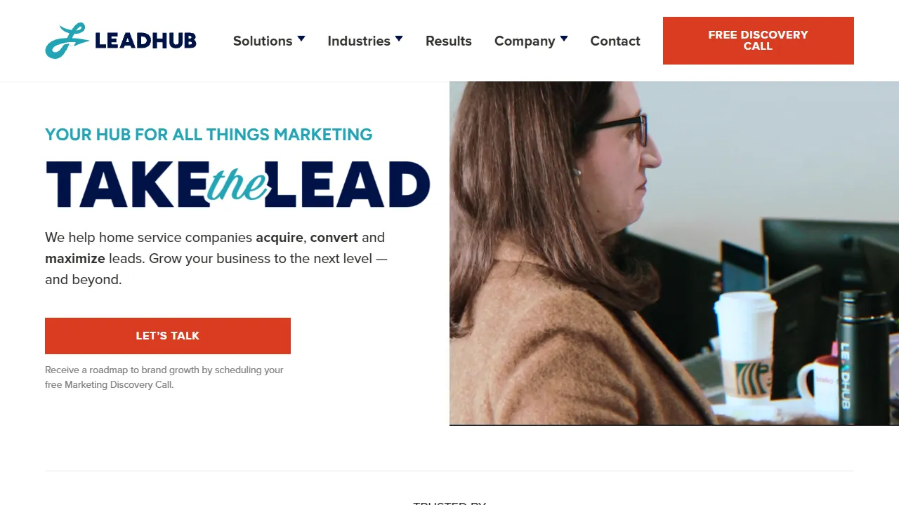 Screenshot of Leadhub