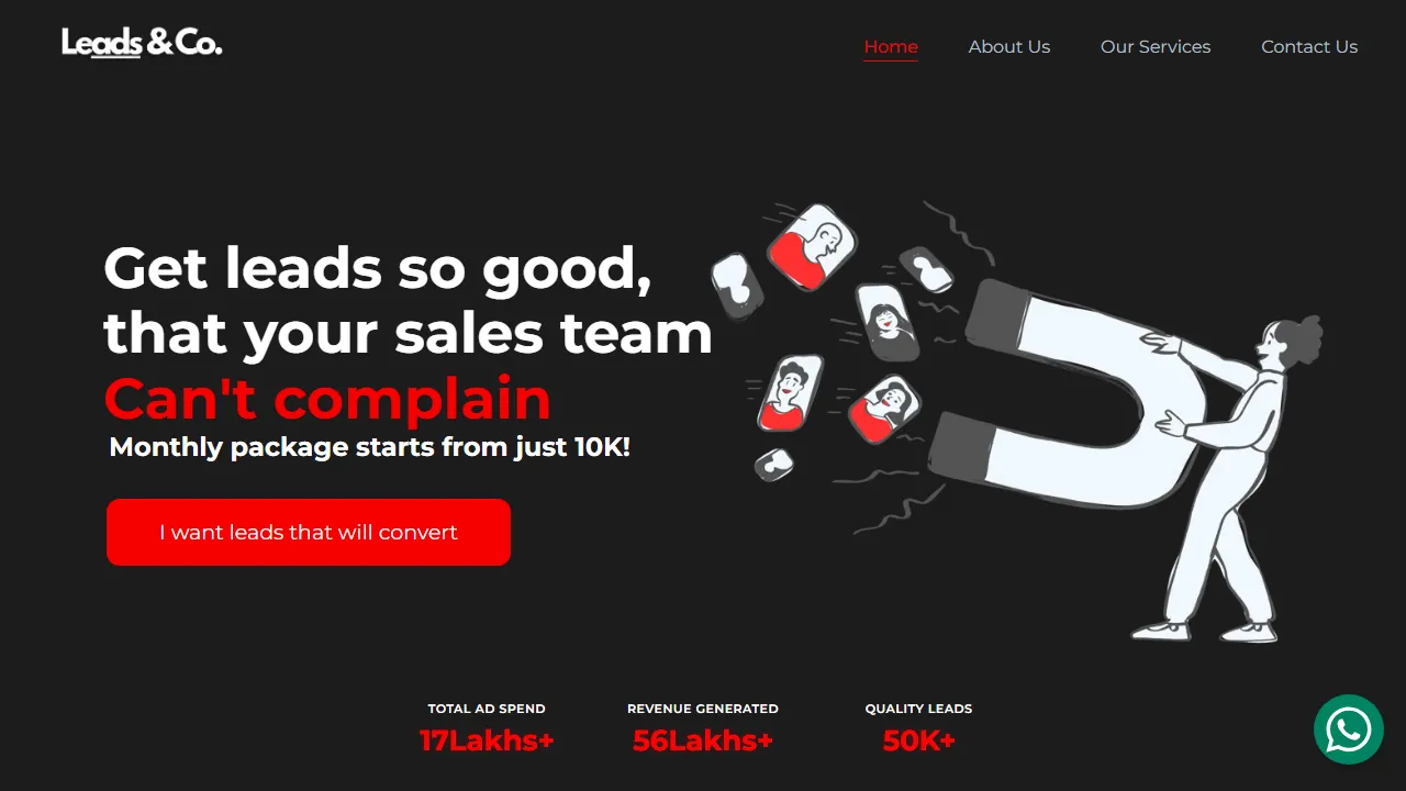 Screenshot of Leads & Co