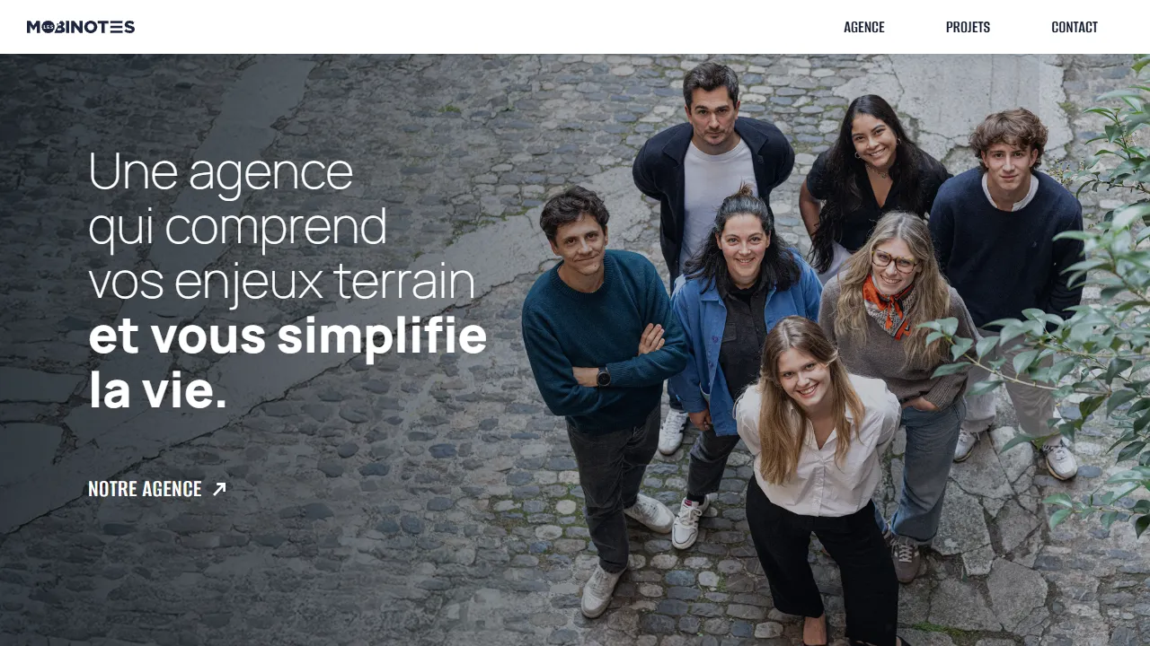 Screenshot of Les Mobinotes - Agence de communication