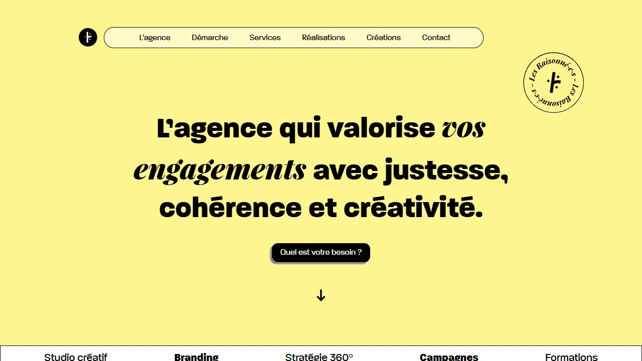 Screenshot of Les Raisonné·e·s