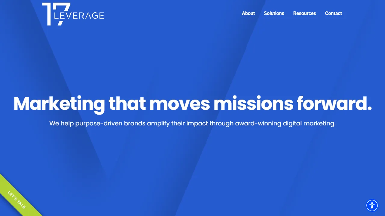 Screenshot of LEVERAGE (formerly Leverage Digital)