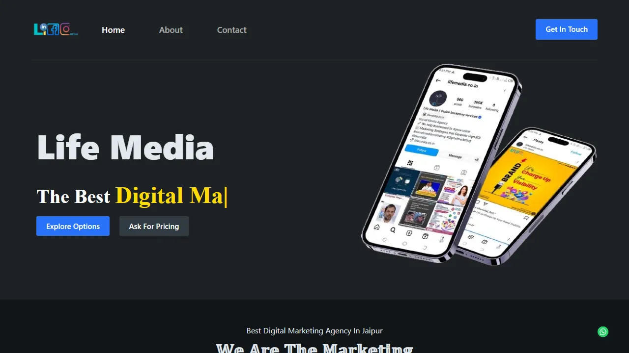 Screenshot of Life Media