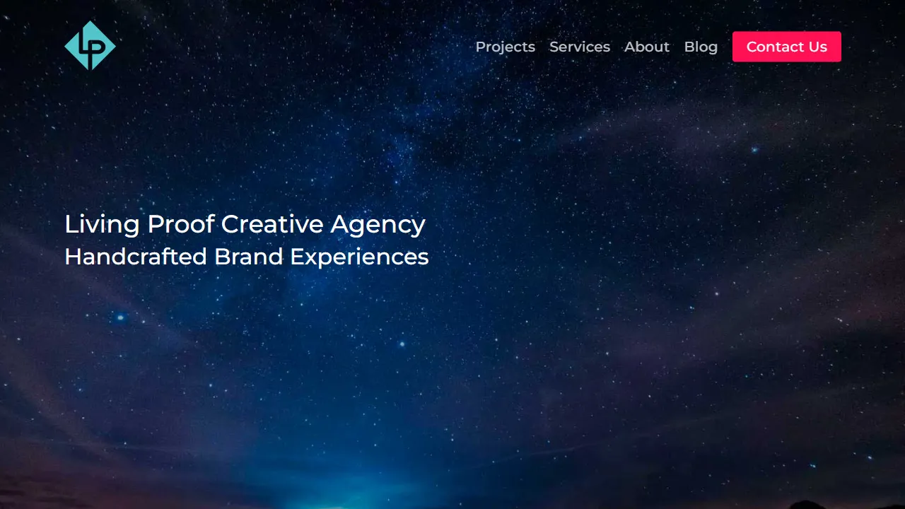 Screenshot of Living Proof Creative