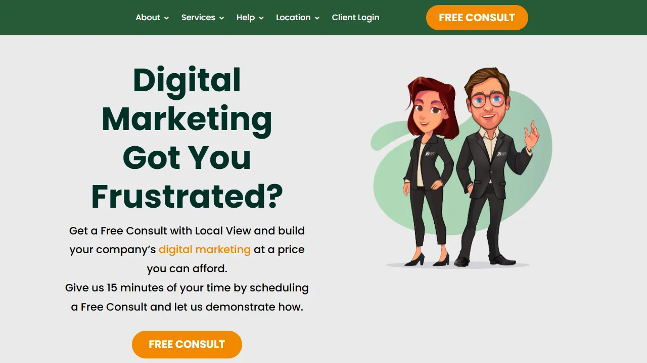 Screenshot of Local View Digital Marketing