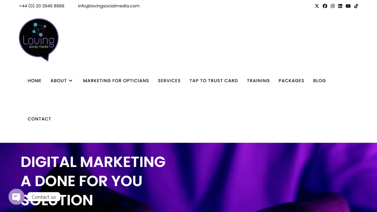 Screenshot of Loving Social Media