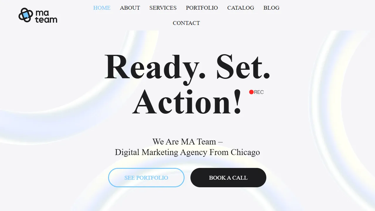 Screenshot of MA Team Marketing Agency