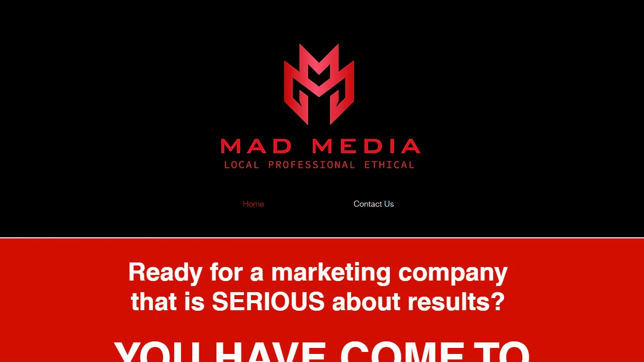 Screenshot of Mad Media LLC