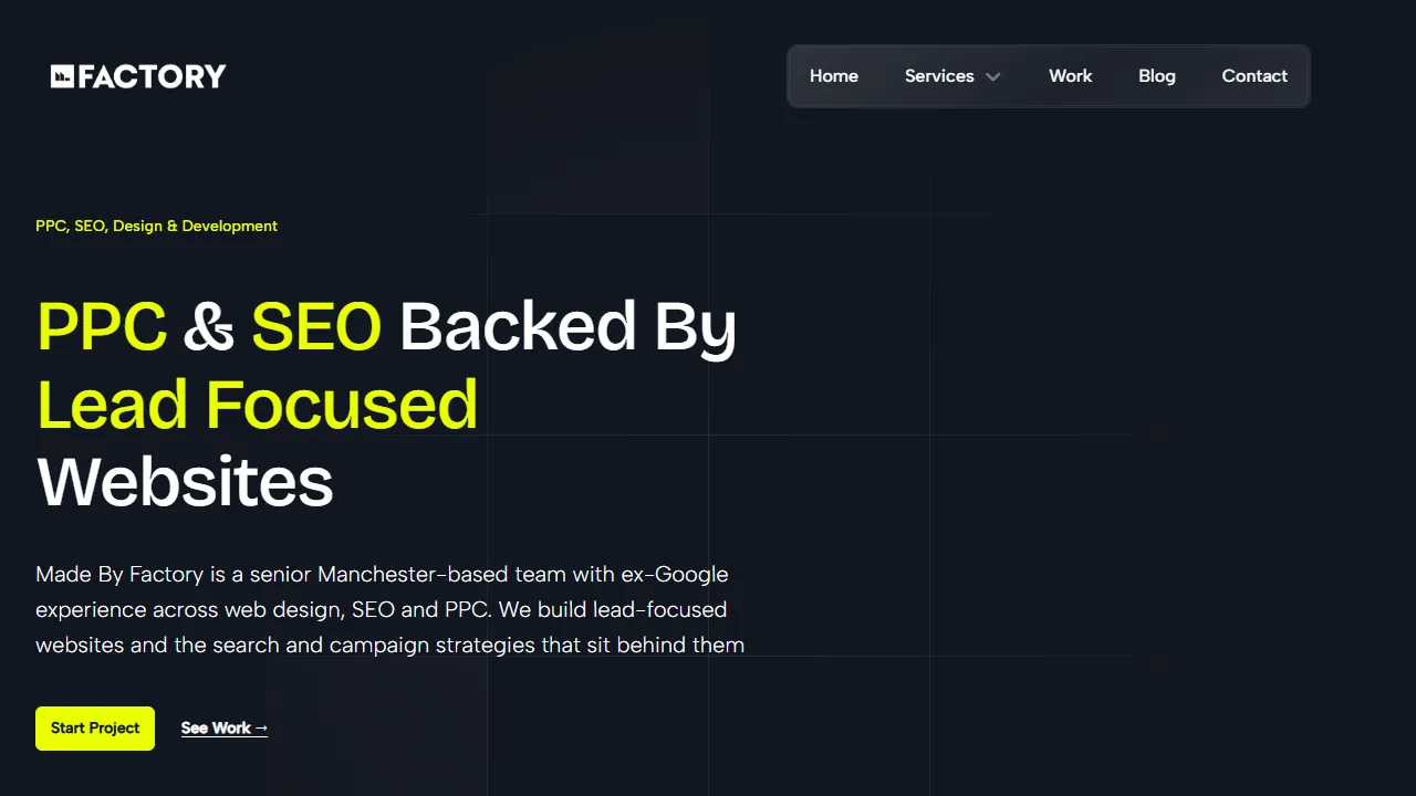 Screenshot of Made By Factory