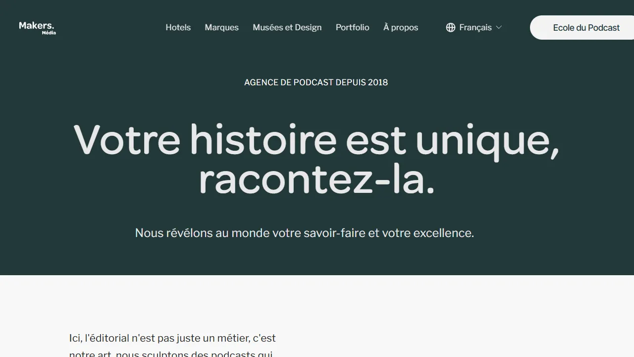 Screenshot of Makers Media