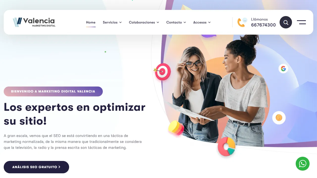 Screenshot of Marketing digital Valencia