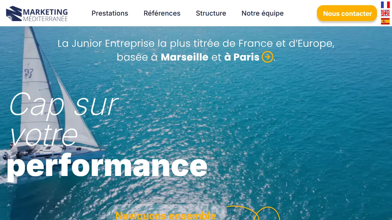 Screenshot of Marketing Méditerranée