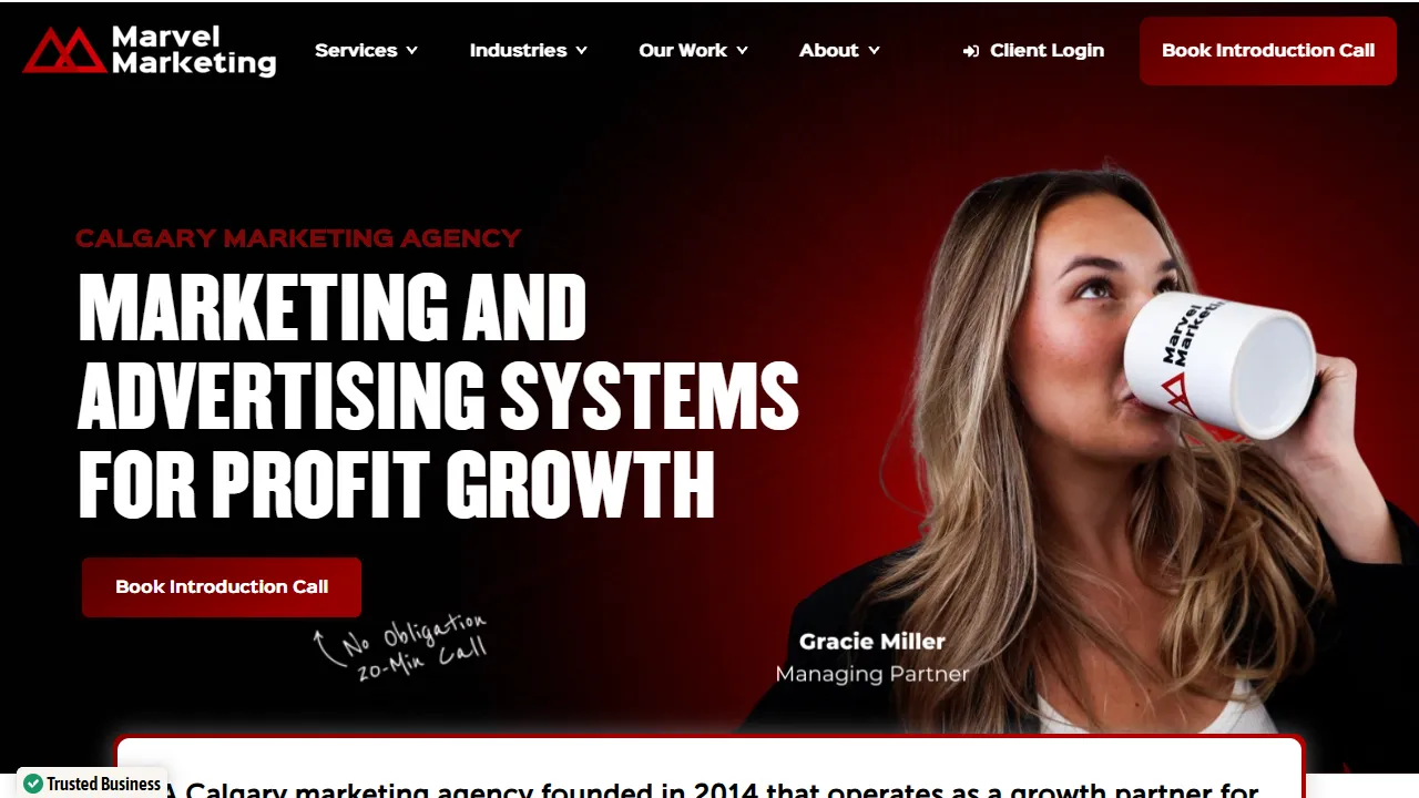 Screenshot of Marvel Marketing