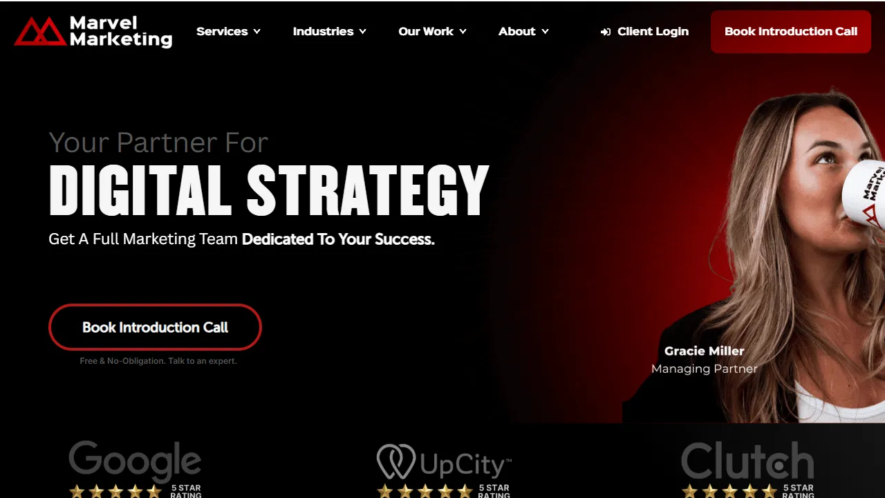 Screenshot of Marvel Marketing