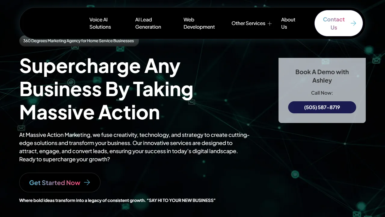 Screenshot of Massive Action Marketing