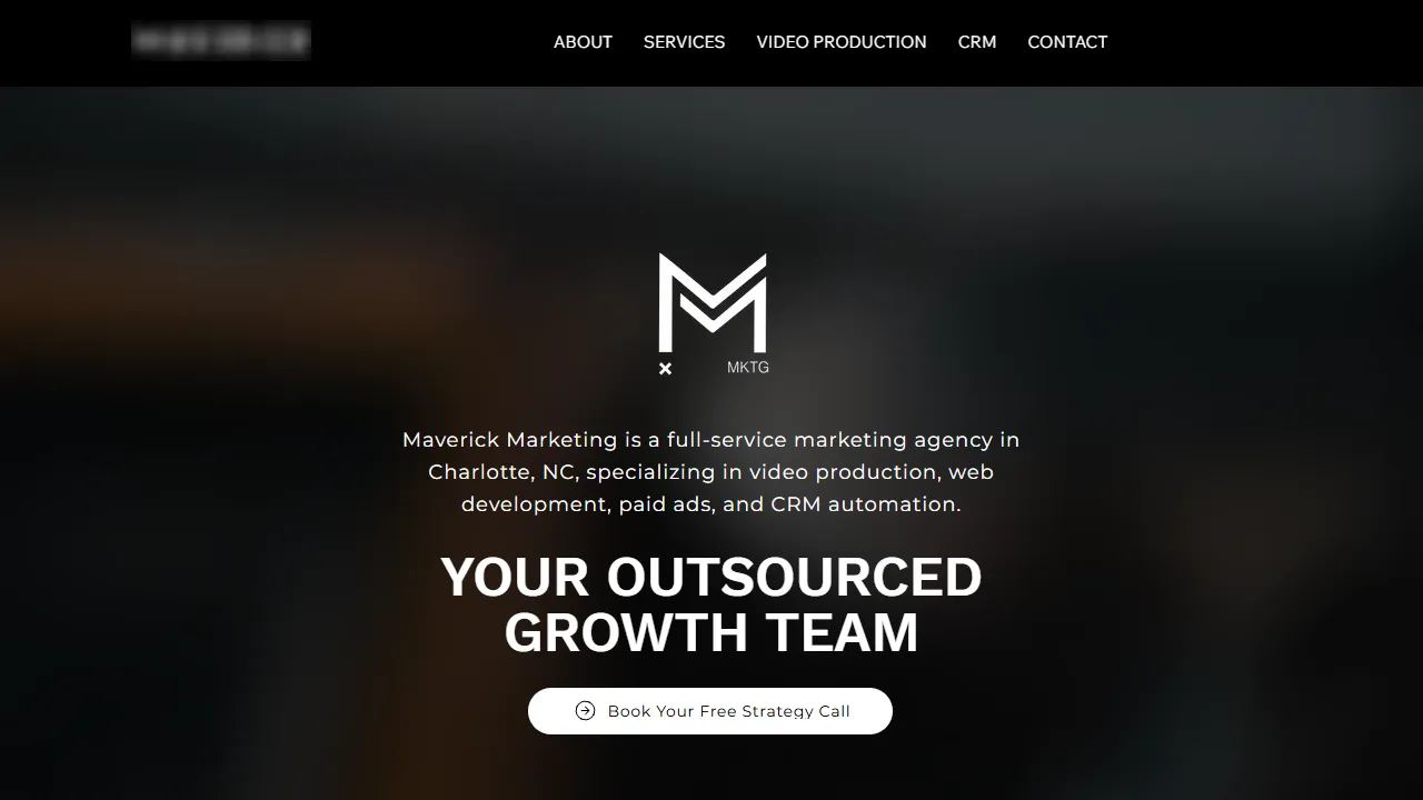 Screenshot of Maverick Marketing