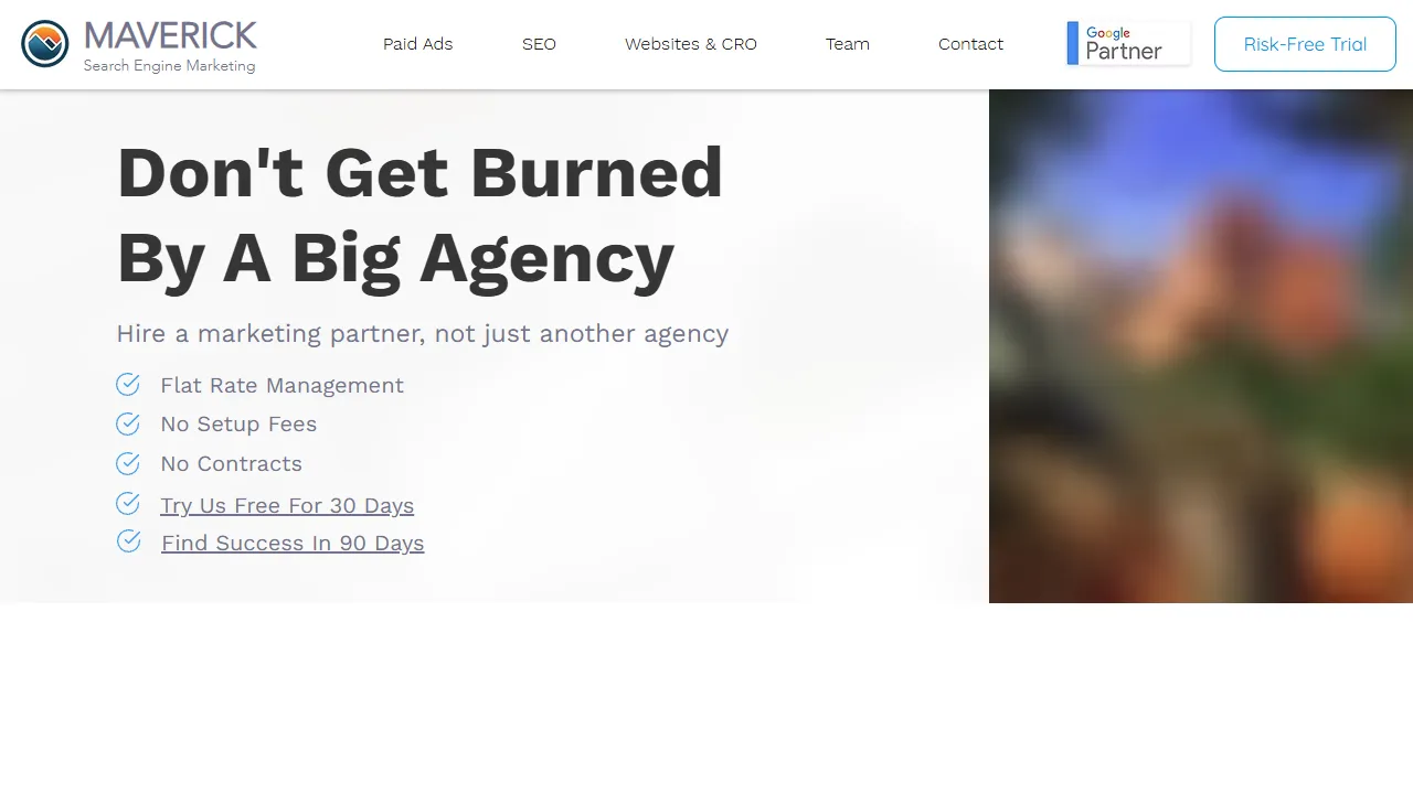 Screenshot of MaverickSEM