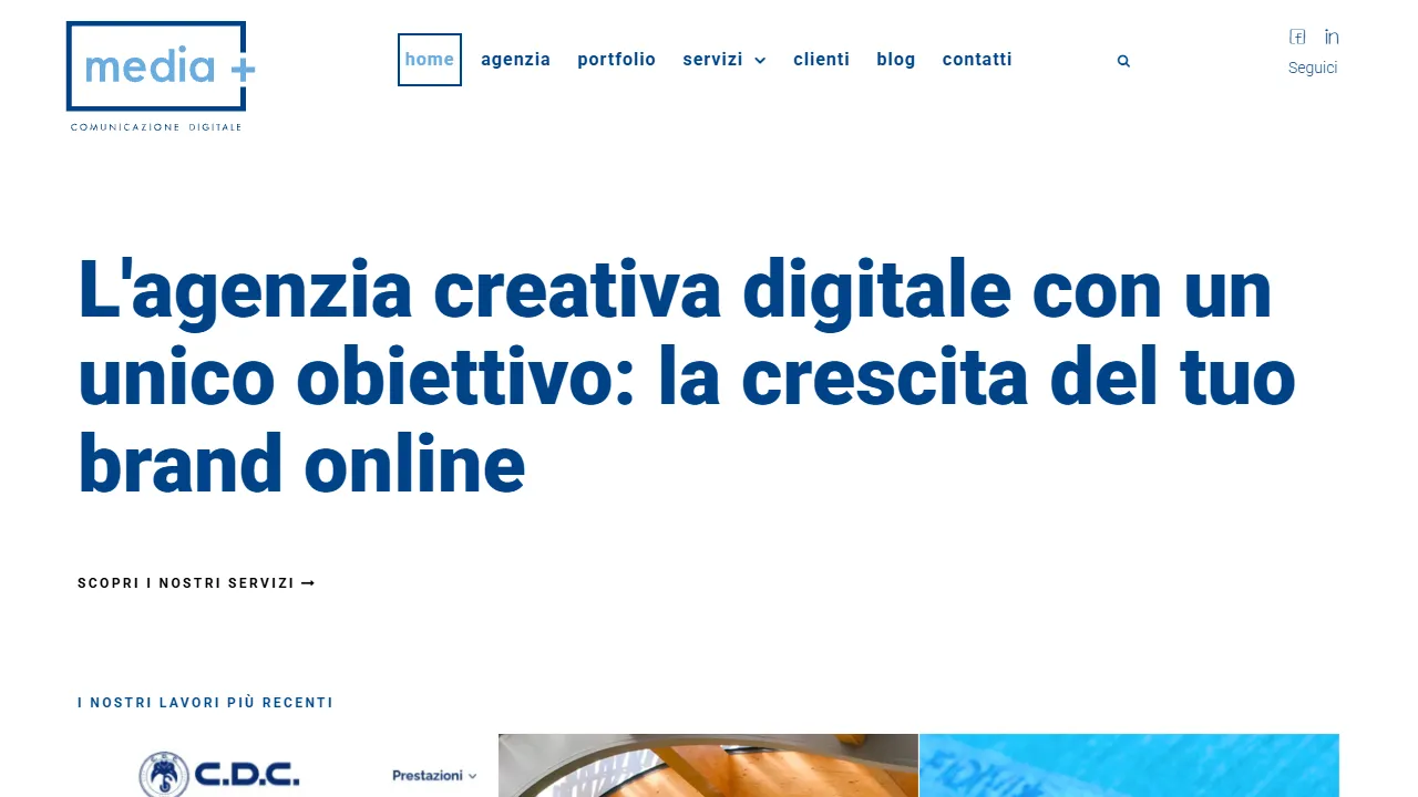 Screenshot of Media and More - Comunicazione Digitale