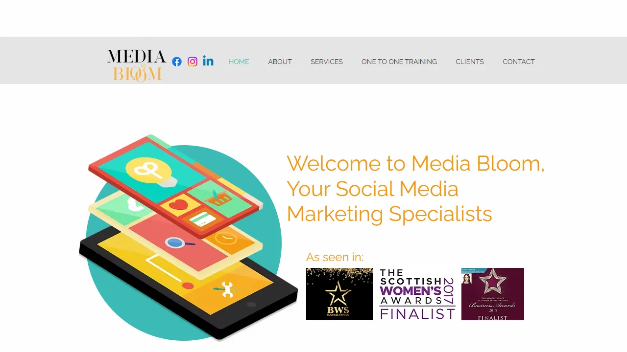 Screenshot of Media Bloom