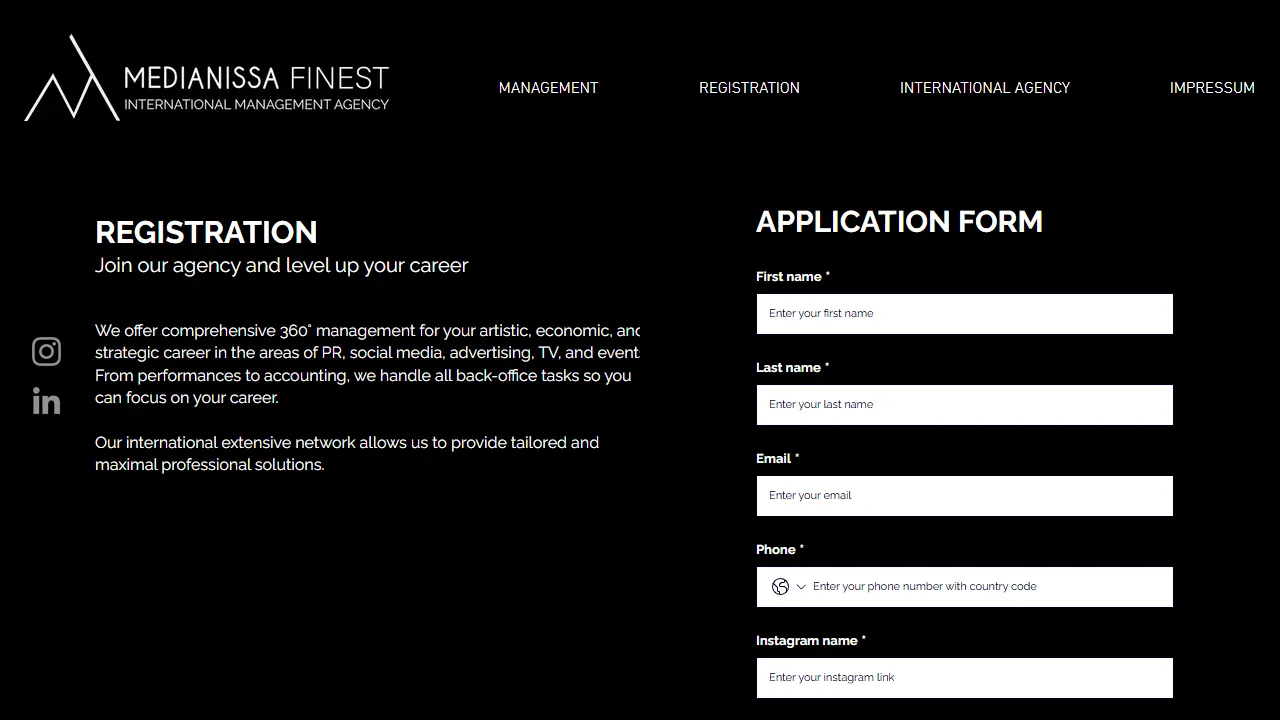 Screenshot of Medianissa Finest