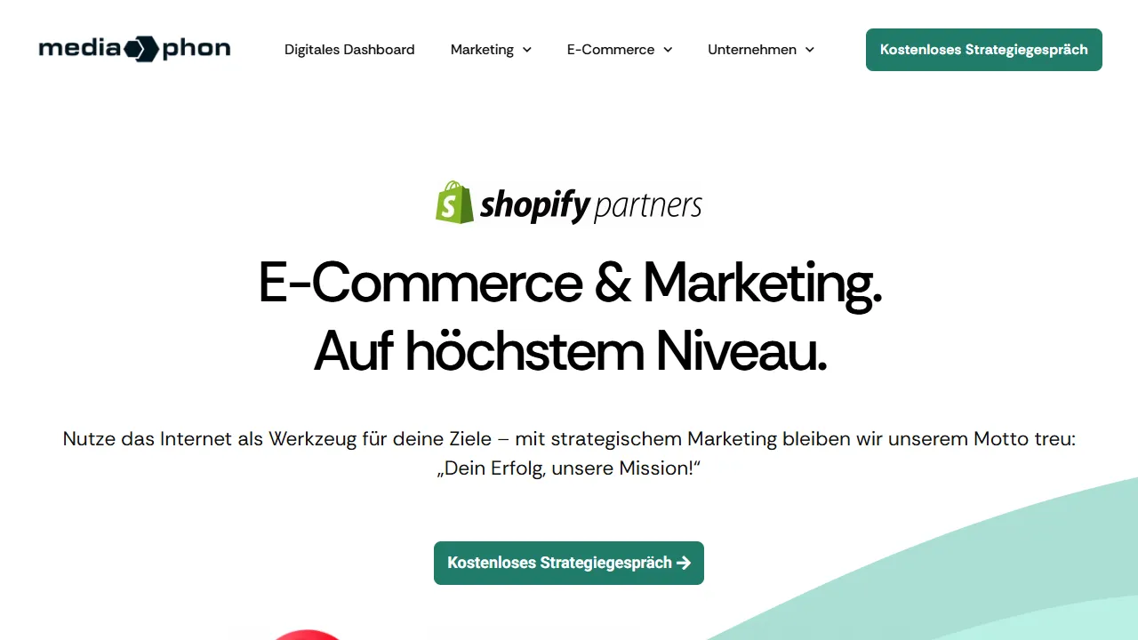 Screenshot of Mediaphon Ecommerce