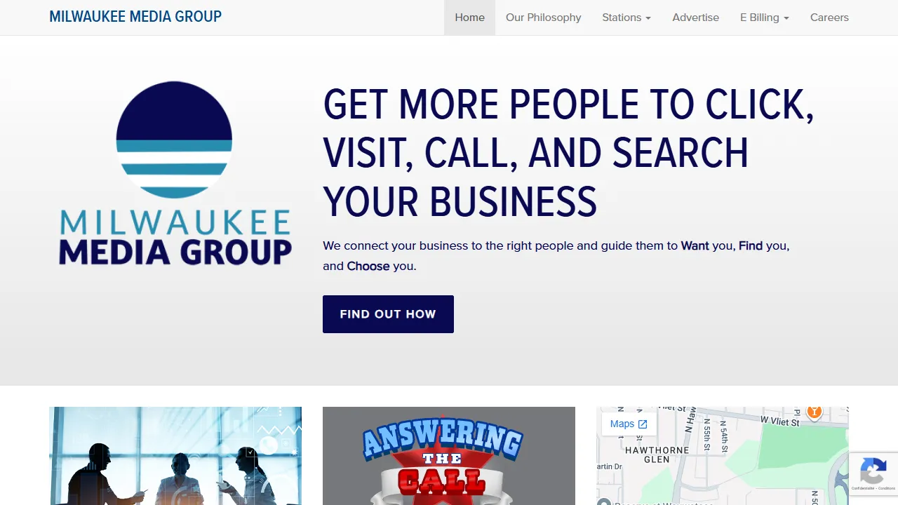 Screenshot of Milwaukee Media Group