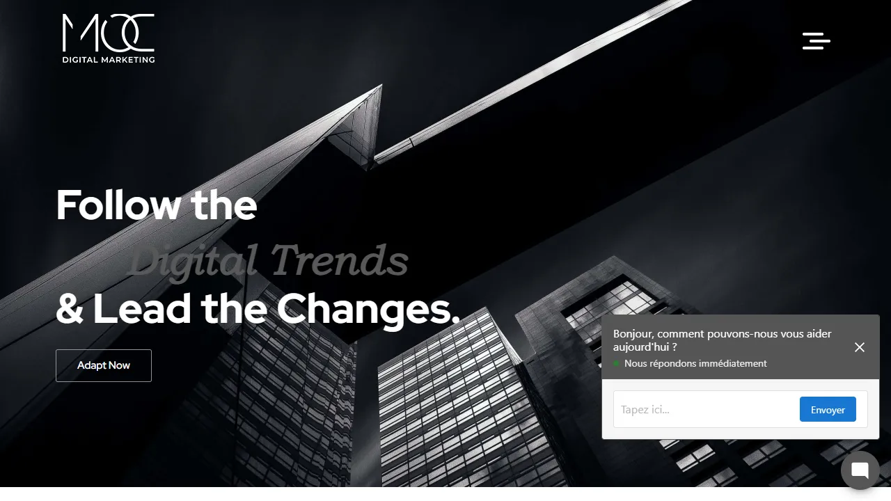 Screenshot of MOC Digital Marketing