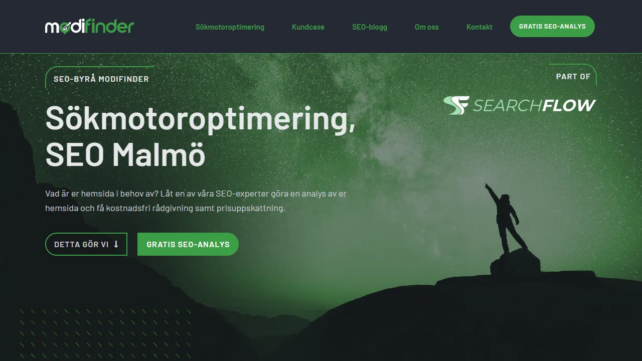 Screenshot of Modifinder AB