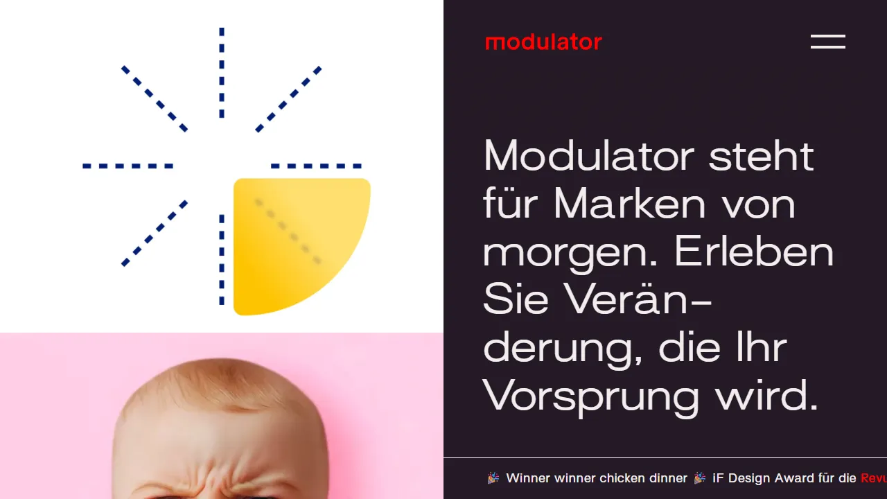 Screenshot of Modulator AG – Digital Brands