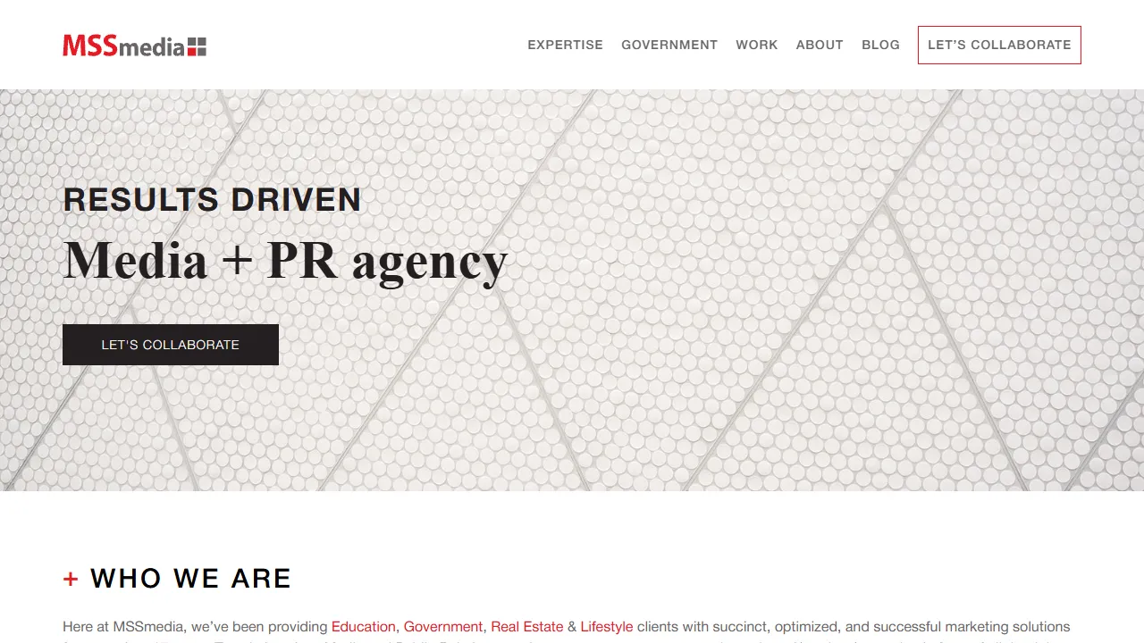 Screenshot of MSS Media, Inc.