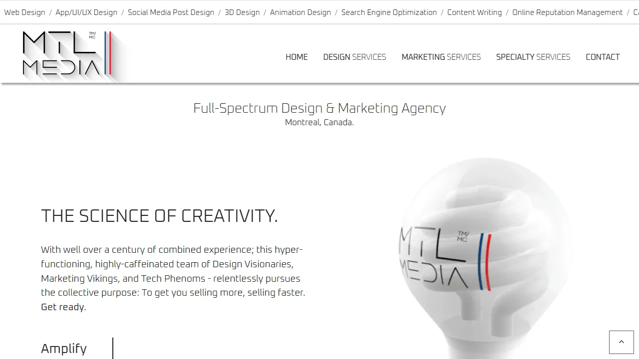 Screenshot of MTL Media™