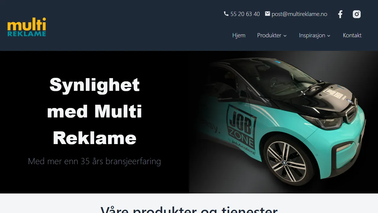 Screenshot of Multi advertising AS