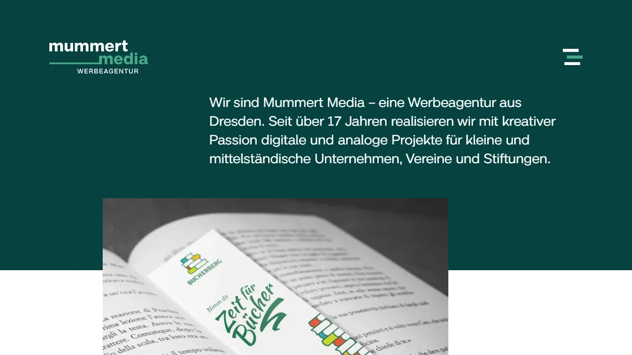 Screenshot of Mummert Media | Werbeagentur