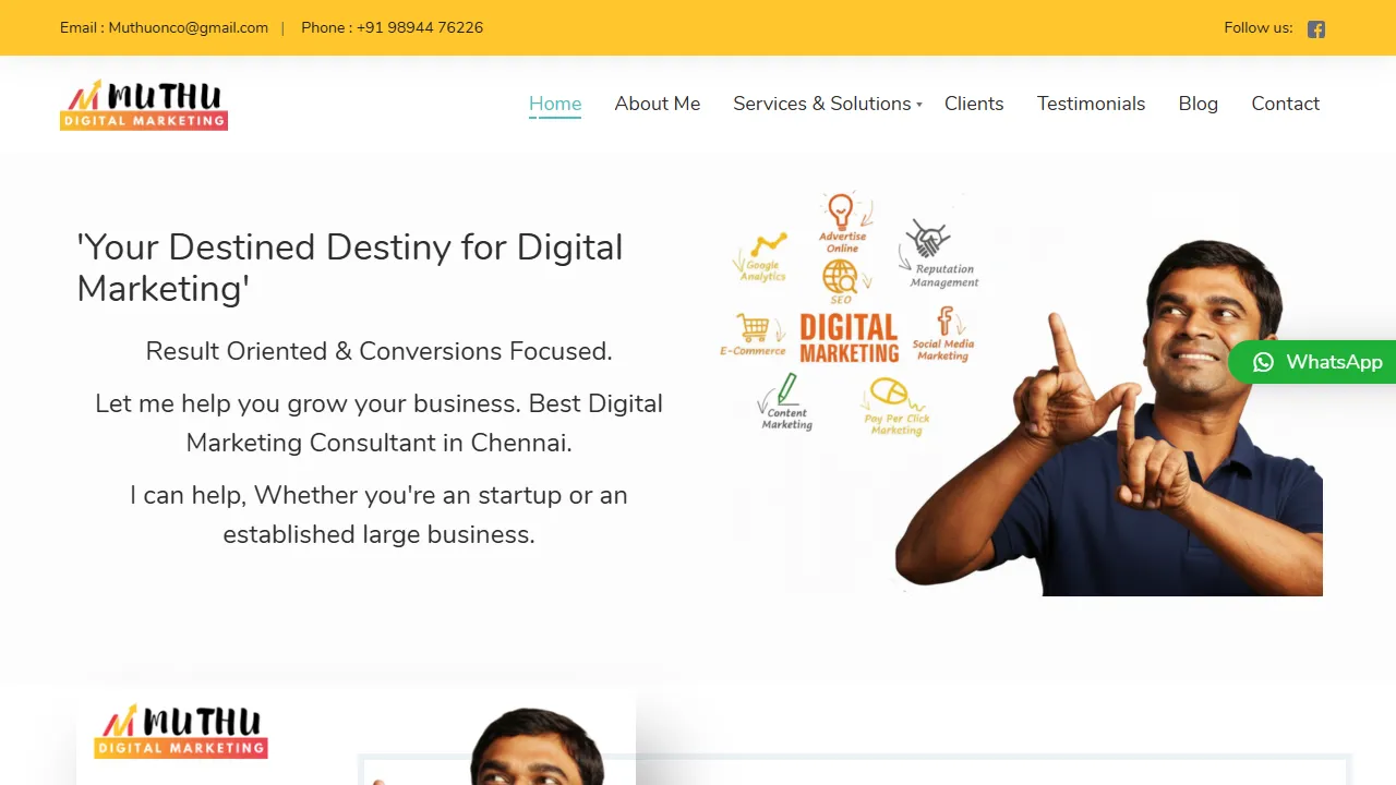 Screenshot of Muthu Digital