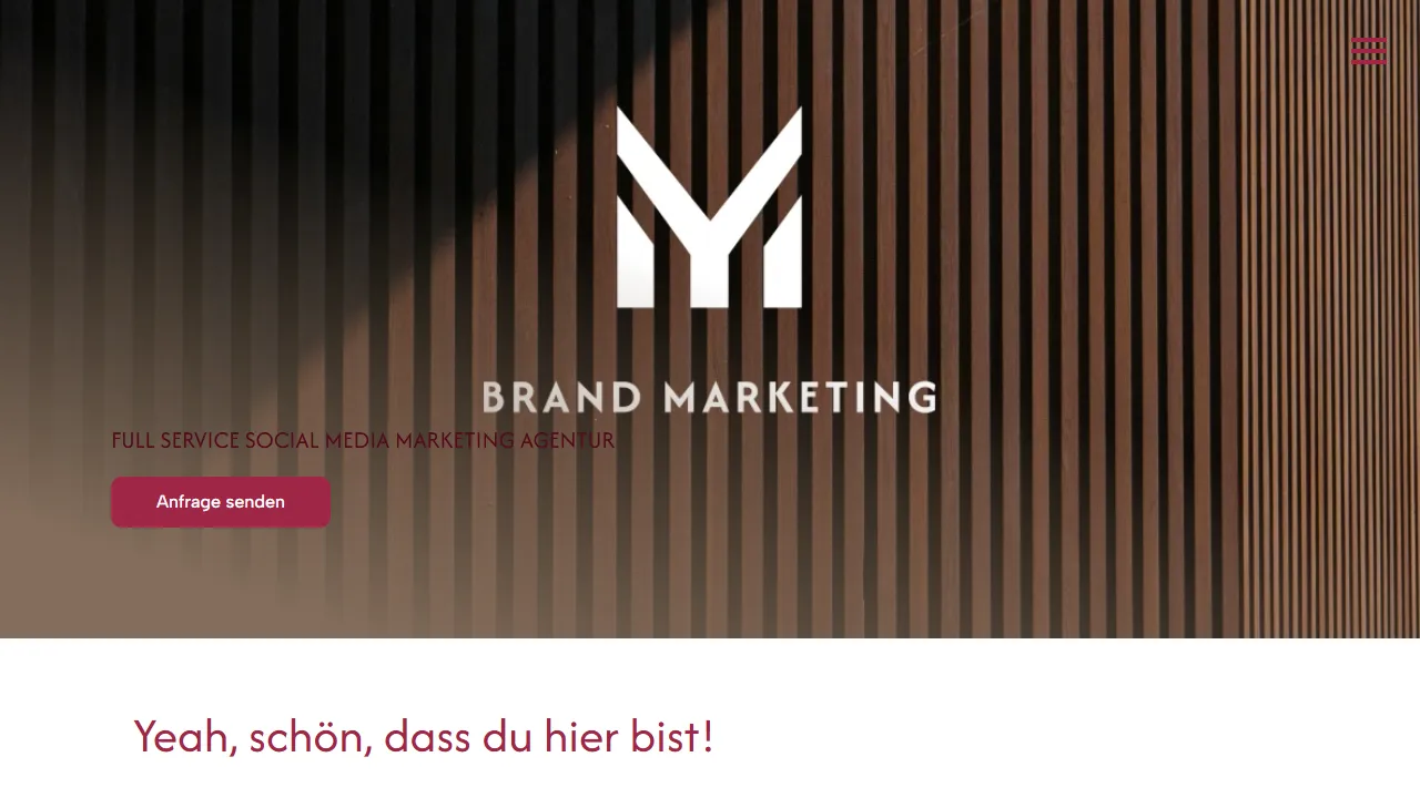 Screenshot of MY Brand Marketing