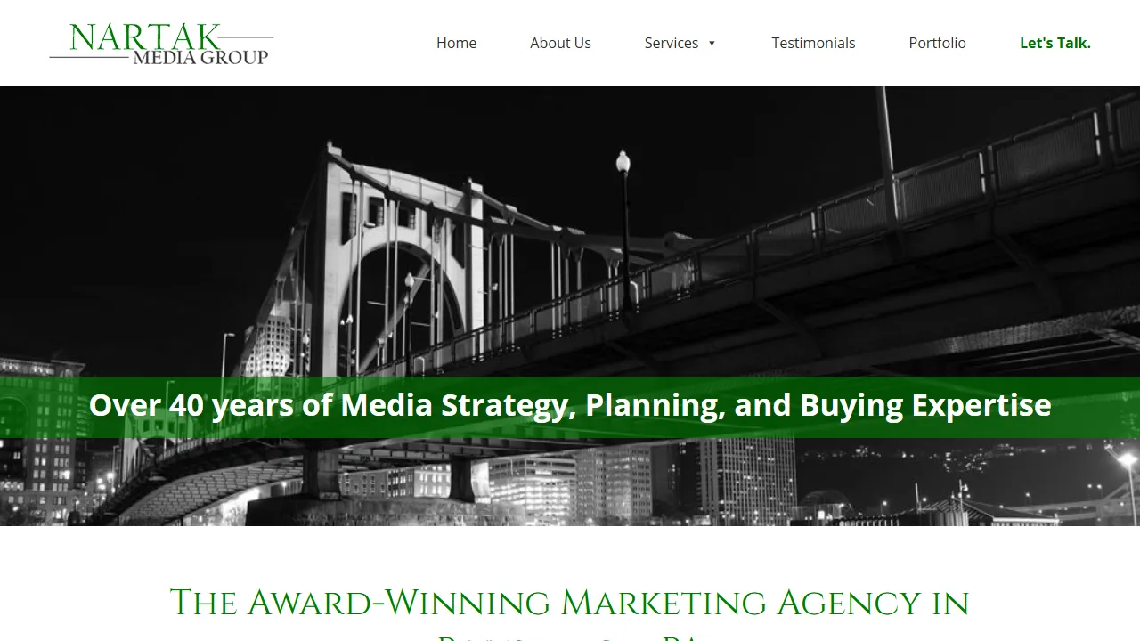 Screenshot of Nartak Media Group